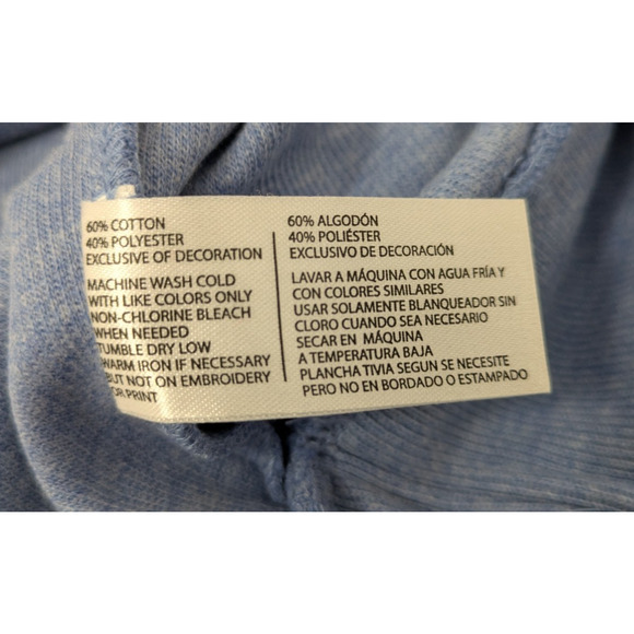 Men's US Polo Assn 1/4 Zip Pullover Blue Large Long Sleeve Sweater - Picture 9 of 10